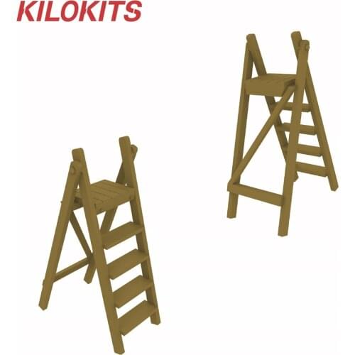 5PCS 1/35 Folding Step Ladder Plastic Model Kits Miniature Accessories Farming Scenery