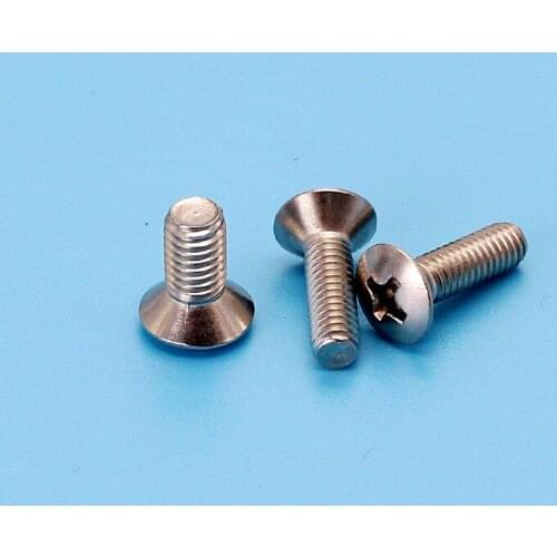 50PCS M4 Phillips screws Semi countersunk head Cross slot Furniture screw stainless steel 304 Cross socket