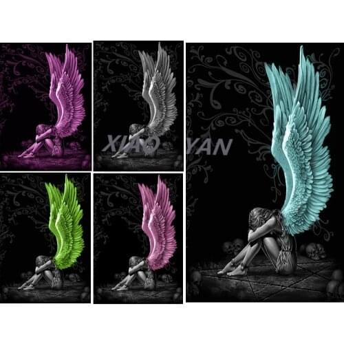 5D DIY Diamond Painting Angel Full Diamond Embroidery Animal Home Decoration Cross Stitch Kits