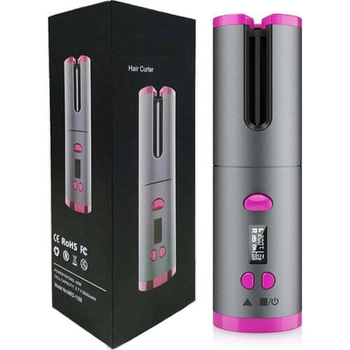 Automatic Hair Curler Wireless Portable Curling Irons Hair Styling Tools Curls Machine USB Hair Ceramic Barrel Curling Iron