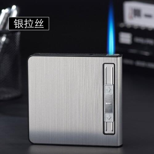 18 Automatic Pop-up Cigarette Case with Lighter Smoking Accessories Smell Proof Container Briquets Et Accessoires Fumeurs Gifts