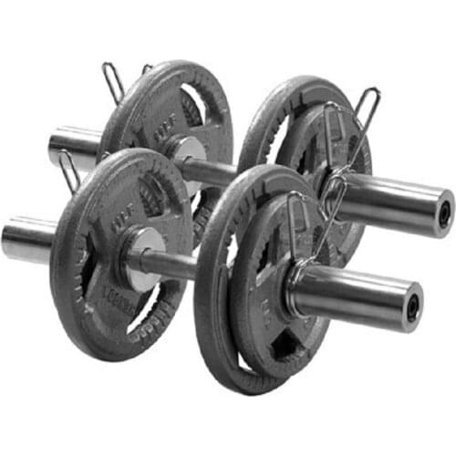 Electroplating Dumbbell Bar Free To Add Dumbbell Pieces With Safety Fixed Buckle Gym Commercial Sports Equipment