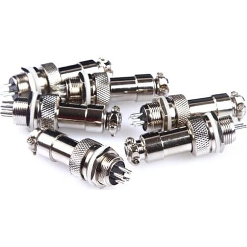 GX12 2 3 4 5 6 7 Pin Male & Female 12mm Wire Panel Connector Aviation Plug Circular Socket Plug 1PCS