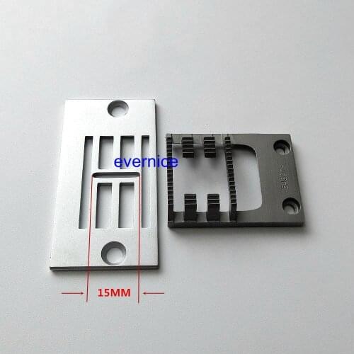 Needle Plate & Feed Dog 543977+543978 13mm Wide Zig Zag For Singer 20U Brother Consew Yamata