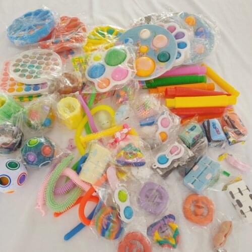 Fidget Toys Anti Stress Set Stretchy Strings Push Gift Pack Adults Children Squishy Sensory Antistress Relief Anti- Stress