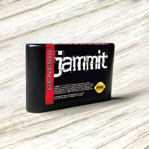 Jammit - USA Label Flashkit MD Electroless Gold PCB Card for Sega Genesis Megadrive Video Game Console