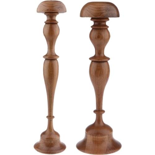 Classical Solid Wood Wigs Caps Hats Rack Holder Display Stand Tools