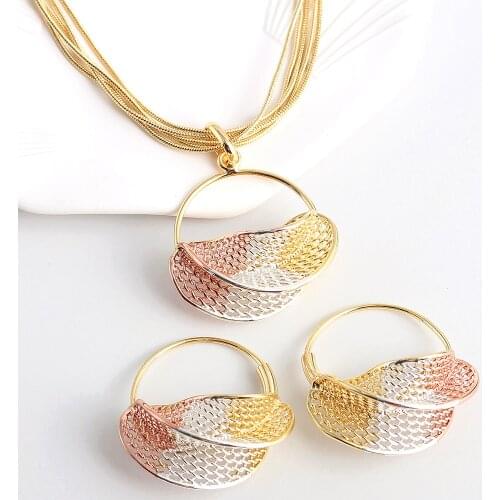 Fashion Jewelry Trendy Jewelry Sets For Wome Earrings Pendant Jewelry Sets For Party Wedding Egg Shape Jewelry Findings