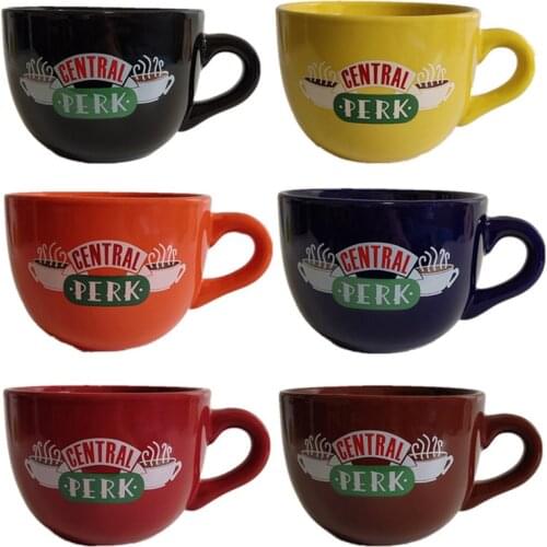 Oversized 22oz 650ml New Friend Tv Show Central Perk Oversized Ceramic Coffee Mug for Cappuccino Latte Soup Mug Cereal Hot Cocoa
