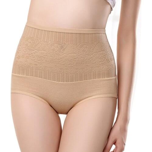 Women Pantes plus size Cotton High Waist Underwear Breathable Trigonometric Lingeries Female Sexy Body Shaping Brief Panties