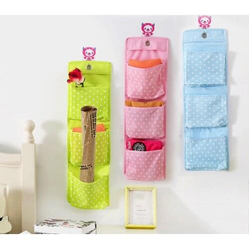 Oxford Cloth Pockets Storage Socks Underwear Toy Shoe Glasses Keys Mail Door Wall Hanging Multi Layer Organizer