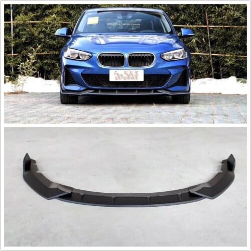 Car Front Bumper Lip Body Kit Spoiler Splitter For BMW 1 Series F20 M Sport 2019 Matte Black