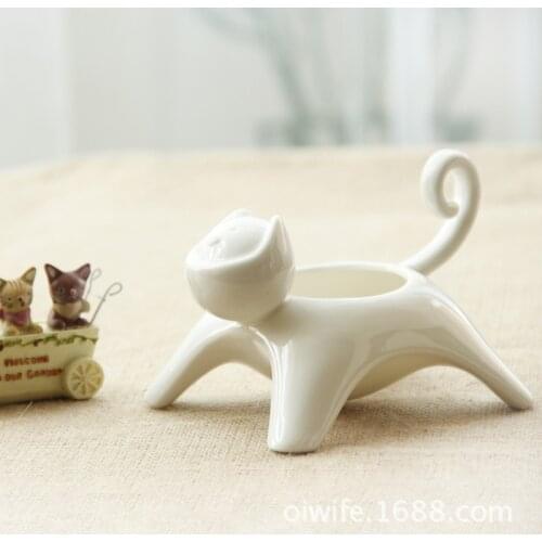 Valentines Day gift ideas home candlestick ceramic pots Japanese Zakka ceramic products a generation of fat