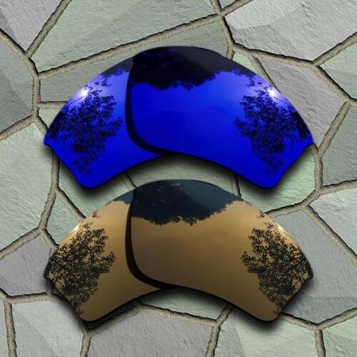 Violet Blue&Bronze Copper Sunglasses Polarized Replacement Lenses for Oakley Half Jacket XLJ