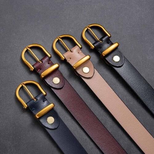 Women Belt Fashion Waist Belt Genuine Leather Metal Buckle Heart Pin Belts For Ladies Leisure Dress Jeans Wild Waistband cowboy