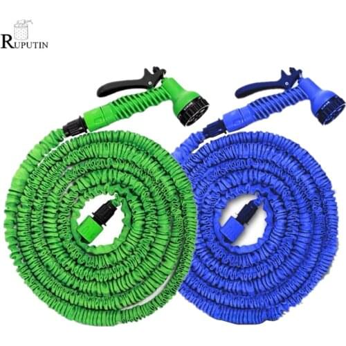 25-250FT Garden Hose Expandable Magic Flexible Water Hose Home Plastic Hoses Pipe With Spray Gun Watering Car Wash High-Pressure