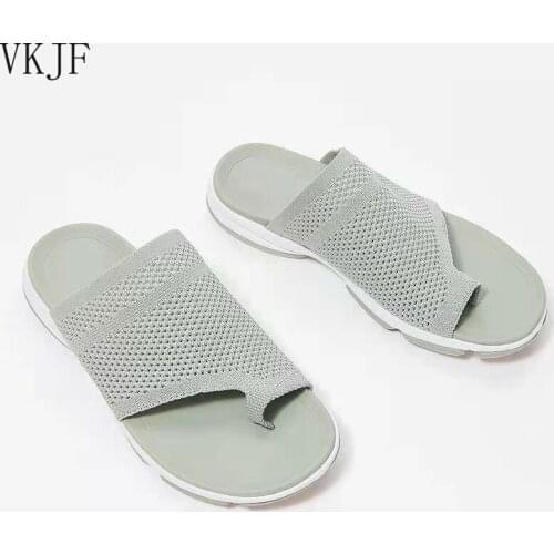 Slippers Women Shoes Solid Color Casual Shoes Summer Wedges Open Toe Beach Mesh Sandals Female Slides for Women Flip Flops