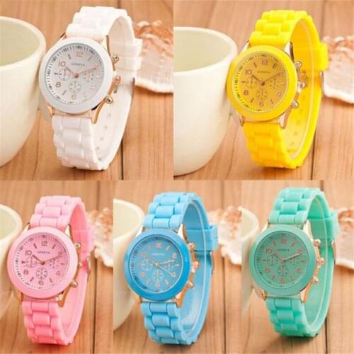 Silicone Watches Women Men Sports Jelly Gel Analog Quartz Wrist Watch Ladies Female Rubber Hours Clock White Relogio Reloj