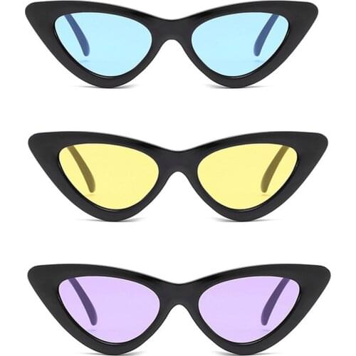 Cat Eye Triangle Shape Sunglasses Ladies Retro Portable Sunglasses Shopping Taking Pictures Sunglasse