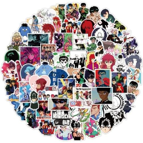 10/30/50pcs YuYu Hakusho Anime Stickers PVC Waterproof DIY Phone Suitcase Laptop Car Skateboard Cartoon Sticker Decals Toy Kids