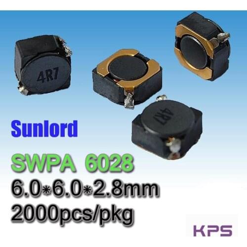 SWPA 6028 Wire Wound SMD Power Inductor Phones 3C 5G AI EMI Tele TV Video Audio Computer Navigation VR AR LED