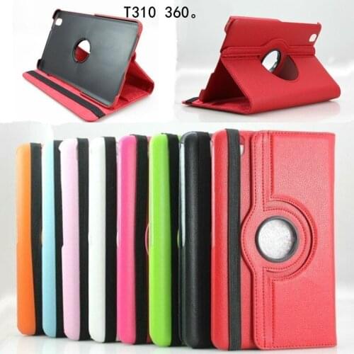 Tab 3 8.0" SM-T310 SM-T311 Flip Case for Samsung Galaxy Tab 3 8.0" SM-T310 SM-T311 T315 360 Degree Rotating PU Leather Cover