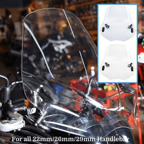 Motorcycle Windscreen Windshield Wind Deflector Fit for Universal Motorbike Windshield Motorcycle Harley Honda Yamaha Kawasaki