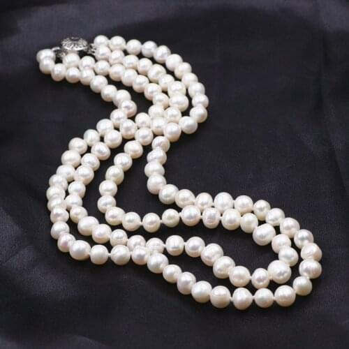 Natural Oyster Wish Freshwater Pearl Necklace for Women Surprise Layers Pearls Beads Necklaces Jewelry Valentines Day Gift A762