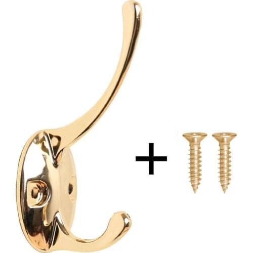 Golden Door Back Hook Coat Hooks Wall Mounted Door Hooks Towel Antique For Key Bags Metal Clothes Hanger Hat I3C8