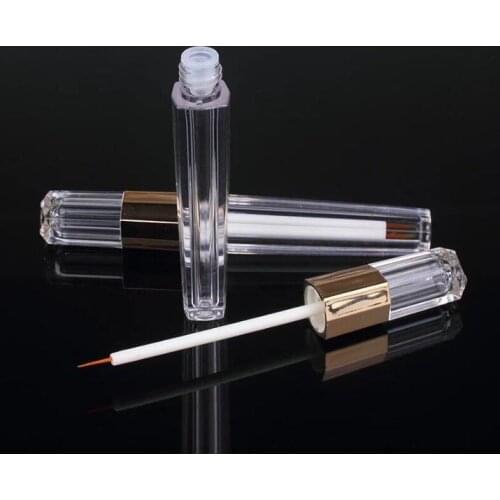 100pcs 3ml Acrylic Eye Liner Packaging Pen Eyelash Growth Liquid Tube Empty Lip liner Pen Eyeliner Bottle with Thin Brush SN1682
