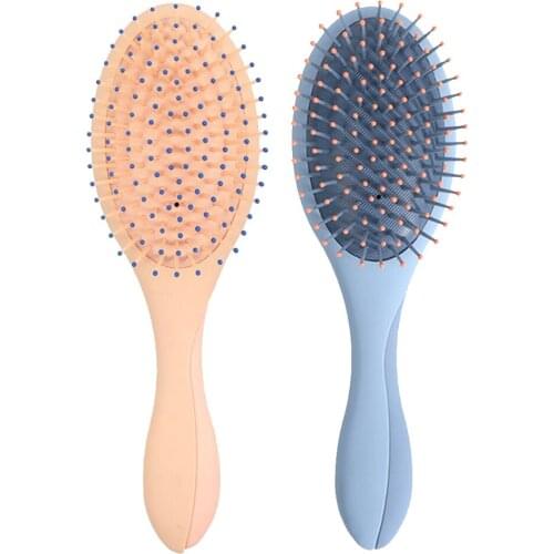 2 in 1 Makeup Mirror Massage Scalp Hair Brush Detangling Hair Comb for All Hairs Massage Hair Brushes Folding Comb With Mirror