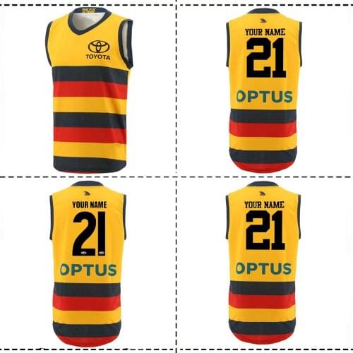 2021 Adelaide Crows Clash Guernsey RUGBY JERSEY 2022 Adelaide Crows Rugby TRAINING SHORTS JERSEY size S--3XL