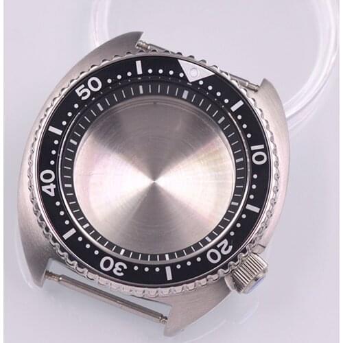 45mm watch case Fit japan NH35A NH36A NH35 NH36 movement silver