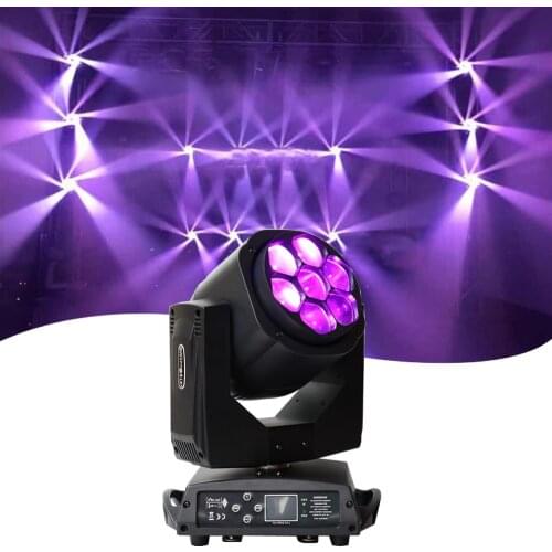 Free shipping 4pcs/lot 2019 7x15W RGBW 4in1 Mini Bee Eye Led Moving Head Light Led Lamps 4-60 degree Zoom DJ Stage Lights