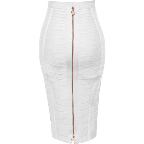 AUSO Pencil Skirts With Flowers