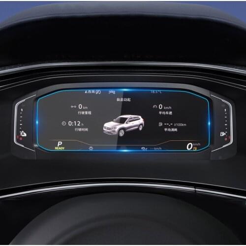 Car Instrument Panel Film For Volkswagen VW Tiguan 2 MK2 2018 2019 2020 Car Dashboard Monitor Film Tempered Glass Accessories