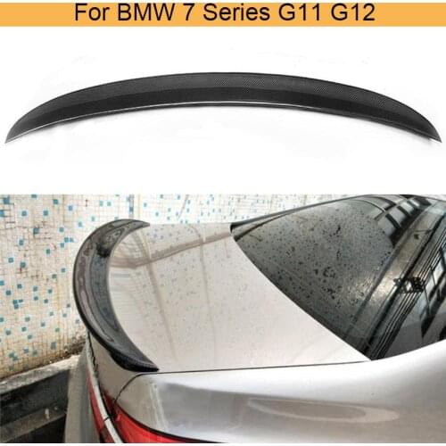 Car Rear Trunk Spoiler Wing for BMW 7 Series G11 G12 740i 750i 2016-2018 Carbon Fiber Rear Wing Spoiler Boot Lip