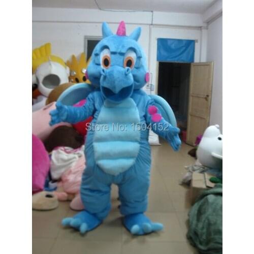 Free shipping high quality blue dragon mascot costume