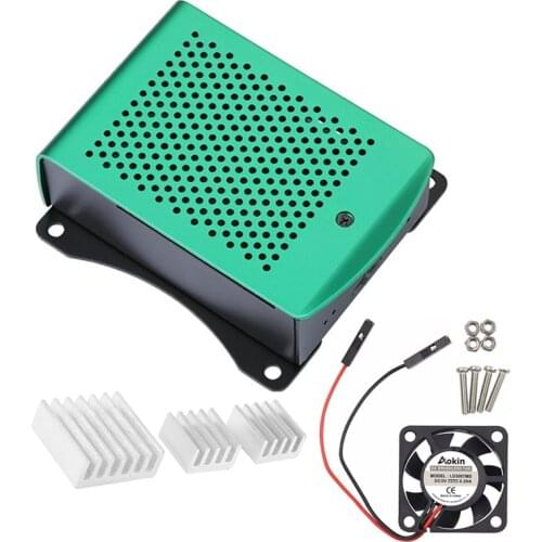 For Raspberry Pi 3 Case Aluminum Heatsink Metal Enclosure Case RPI 3 Raspberry Pi 3 Model B Cooling Fan Heat Sink