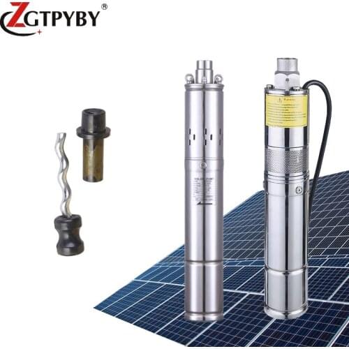 3 inch screw stainless steel dc solar electric motor deep well water pump for irrigation system and garden use