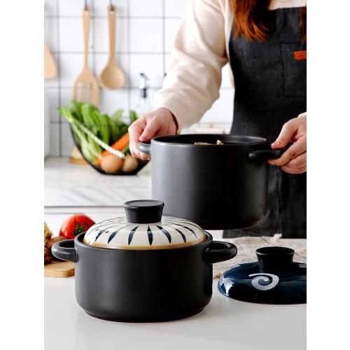 Clay Gas Milk Home Pot Kitchen Japanese Ceramic Health Kitchen Cute Cooking Pot Charcoal Hot Casserole Dish Pentole Home Eg50tg