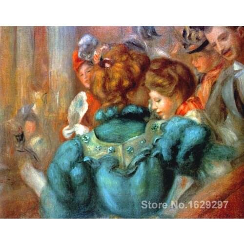 Artwork of Pierre Auguste Renoir A Box in the Theater des Varietes handmade art paintings reproduction High Quality