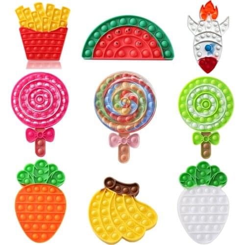 Stick Candy Push Bubble Sensory Toy Kids Adult Fidget Antistress Puzzle Toys Baby Educational Toys for Children Autism Needs