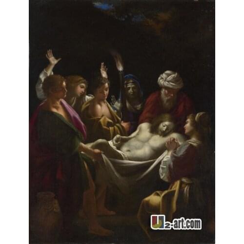 Canvas Prints ( Christ carried to the Tomb) by Sisto Badalocchio Oil painting decoration giclee canvas prints Religion-316