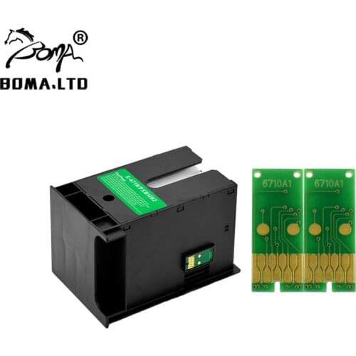 T6710 Resetter Ink Maintenance Box Waste Ink Tank For Epson Workforce WP 4525 4530 4540 4020 WF 4630 4640 5690 5190 5620 5110