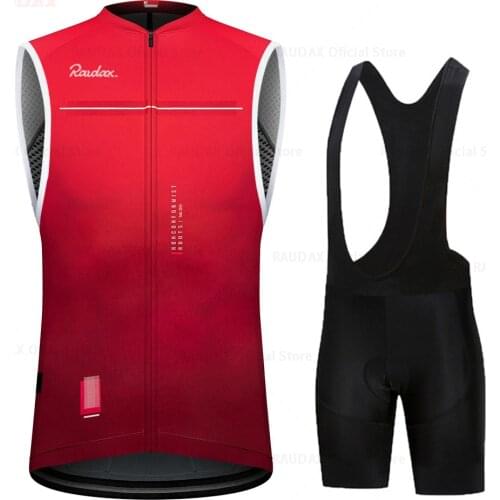 Red Cycling Jersey Set Summer Mountain Bike Bicycle Clothing MTB Bike Cycling Clothing Cycling Suits Maillot Sin Mangas Ciclismo
