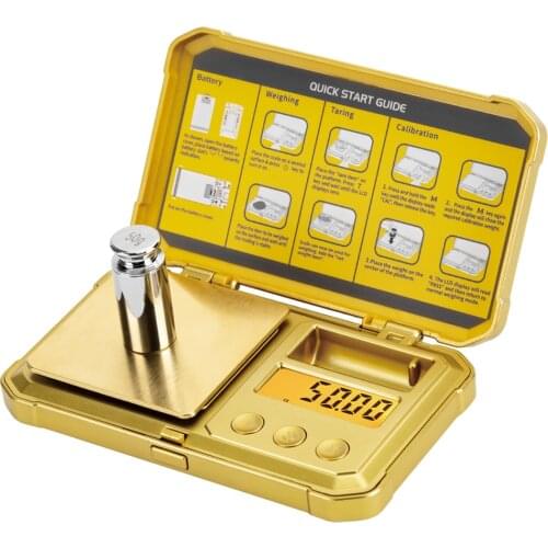 Mini Small Gram Scale 200g/0.01g, STEAMPUNK 24K Gold Scale, Digital Pocket Scale with LCD, Tare for Jewelry, Herbs, Medicines