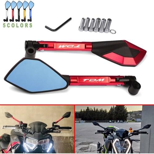 Motorcycle Rearview Mirror CNC Aluminum View Side Mirrors For YAMAHA TDM 850 TDM850 1991-2020 TDM 900 TDM900 2004-2015 2014 2013