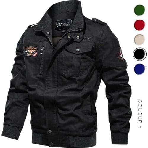 Men Casual Jacket 2021 Spring Autumn Army Military Jackets Mens Coats Male Outerwear Windbreaker Slim Fit Stand Collar Male Coat