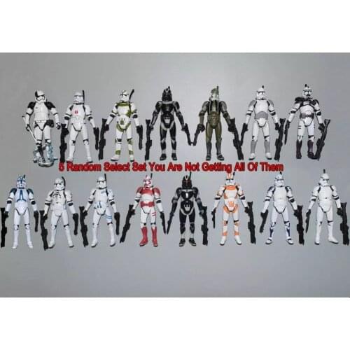 Lot of 5 Random Wars Republic Shadow Utapau Shock 501st 442nd BMF Battlion Commander Gree Trooper 3.75" Action Figure